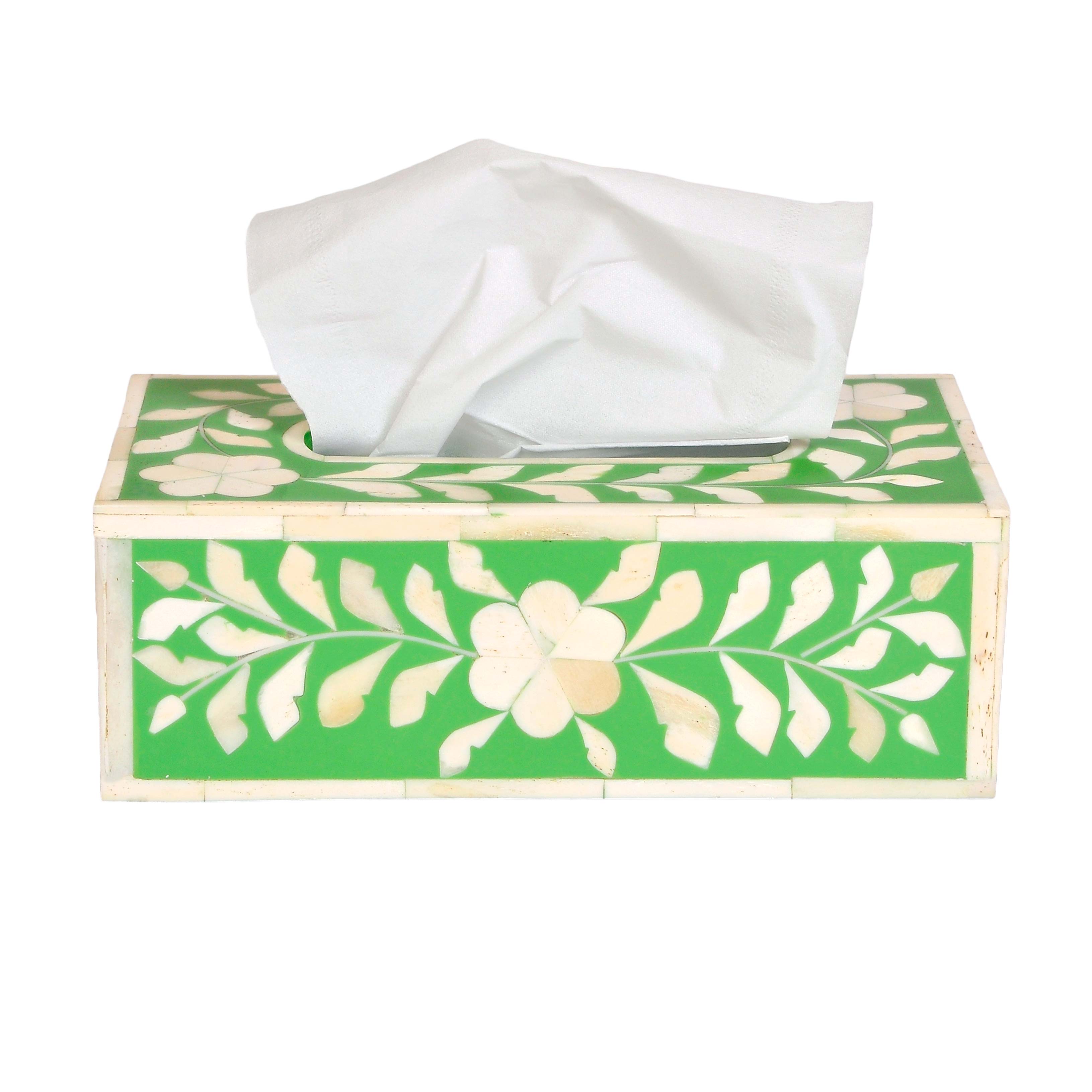 Green Moroccan Tissue Box 1