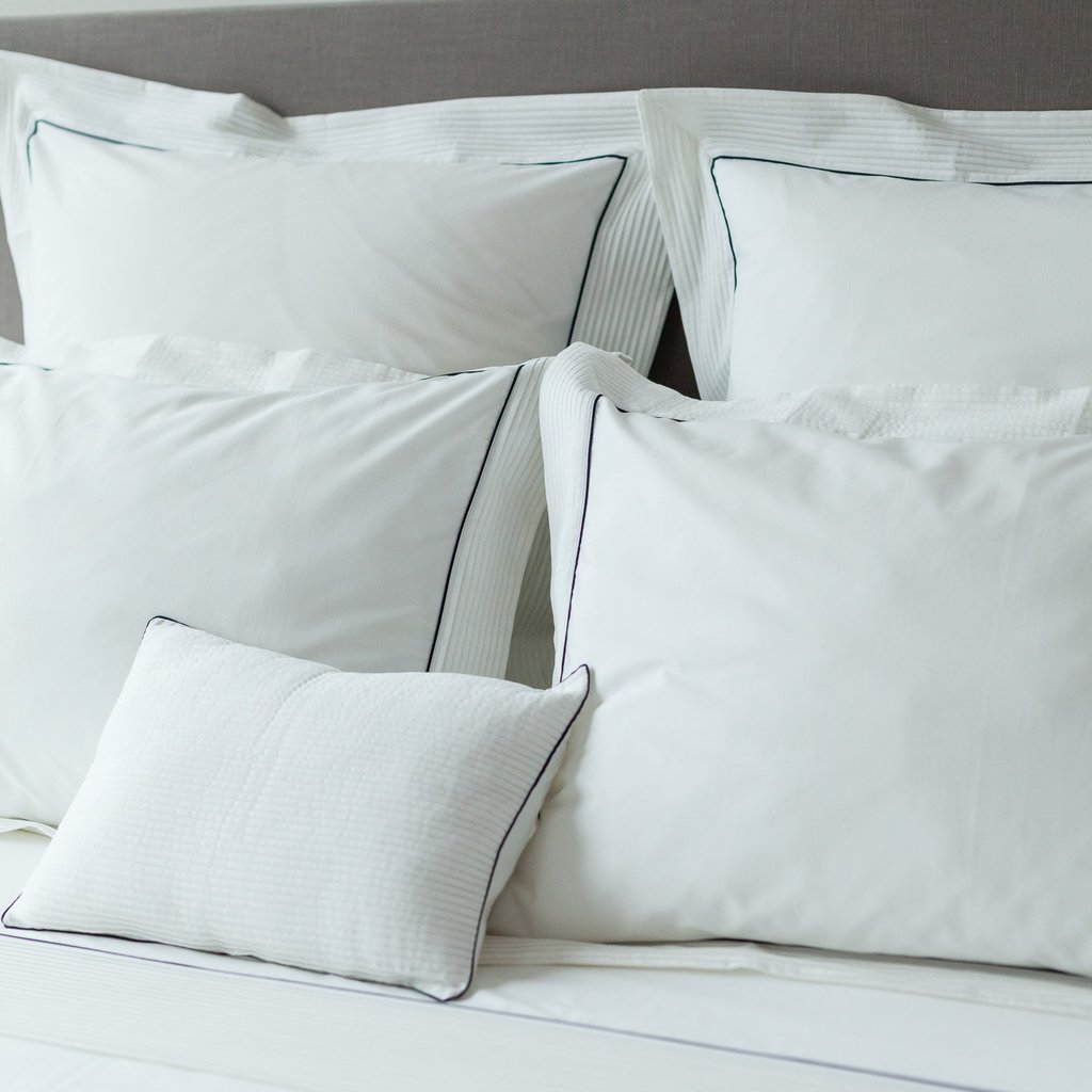Plisse Super King Sheet- Navy 005 0