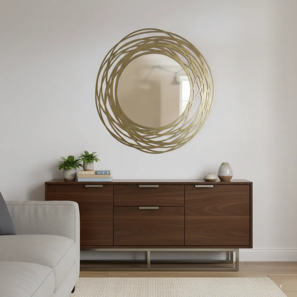 Circa Hand-Polished Patina Mirror 1
