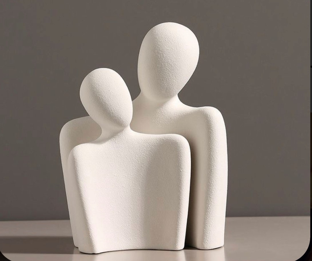 He & She Pottery Vases White 1