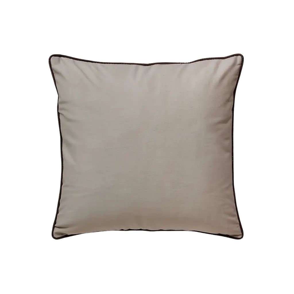Serene Plain Cushion with Dark Piping