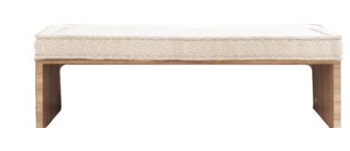 Bench With Upholstered Cushion - Multi Fabric Options 0
