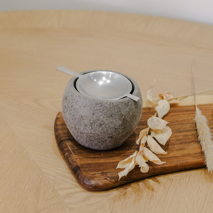 Ashtray - Marble (gray/silver) 0