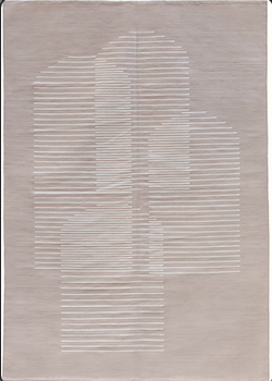 Arlo Archways Rug - Minimalist Elegance in Soft Beige 0