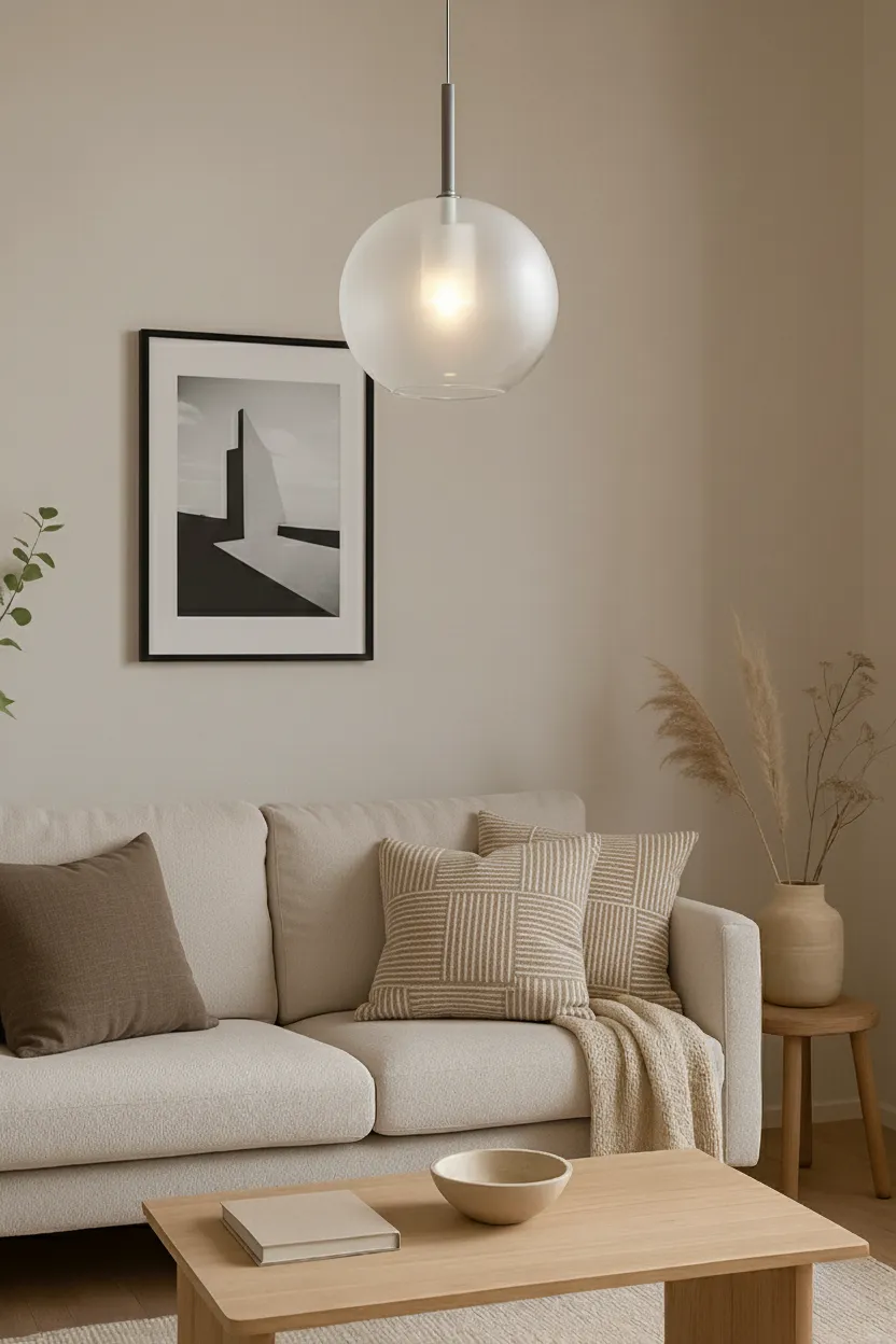 Blow Frosted Suspension - Downlight - Large 1