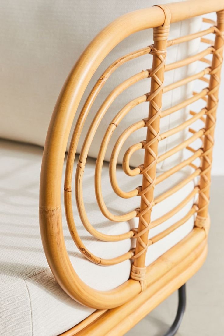 Bamboo Outdoor Chair with Metal Legs 1