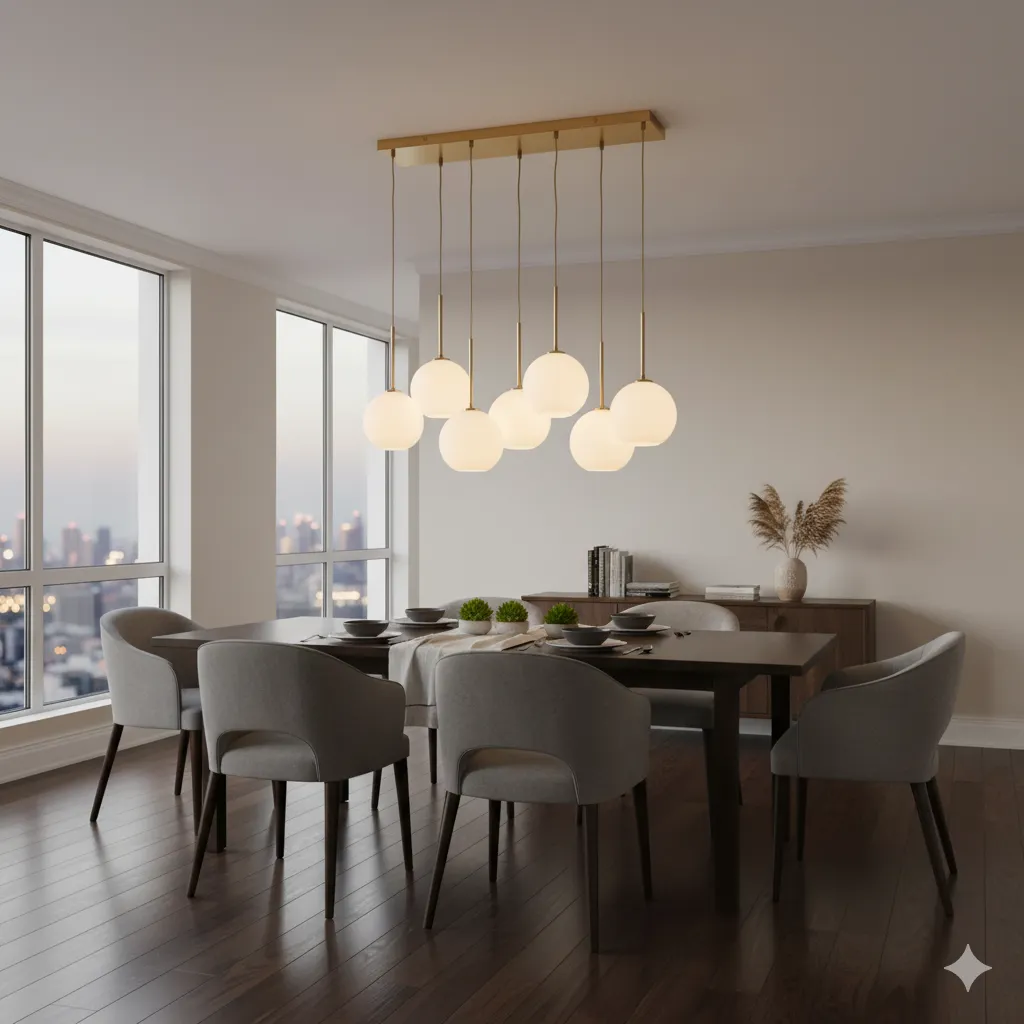 Hana Ceiling Lamp - Gold & White - YLS.YL556-3B 1