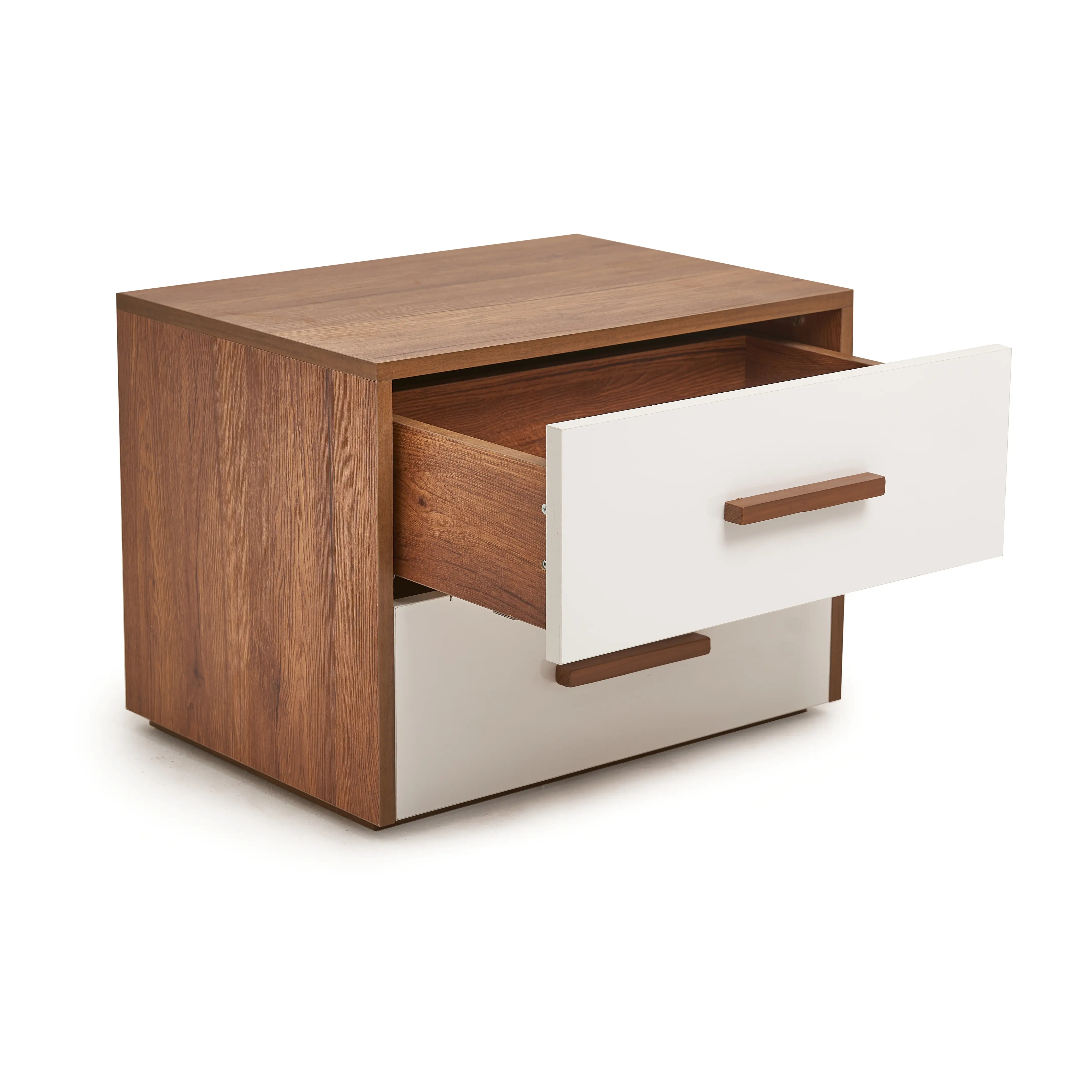 Nubia Double Drawer Nightstand 4