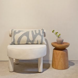 Grey Scribbles Cushion 1