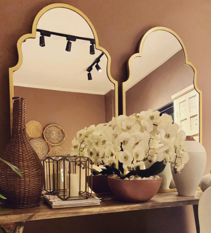 Daisy Moroccan-Style Gold Mirror – Elegant Arch Design 1