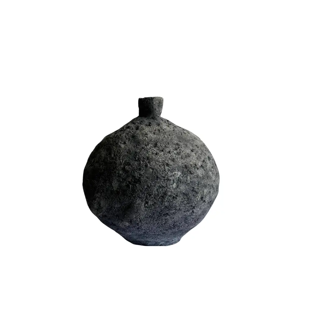 Rustic Harmony Round Vase image