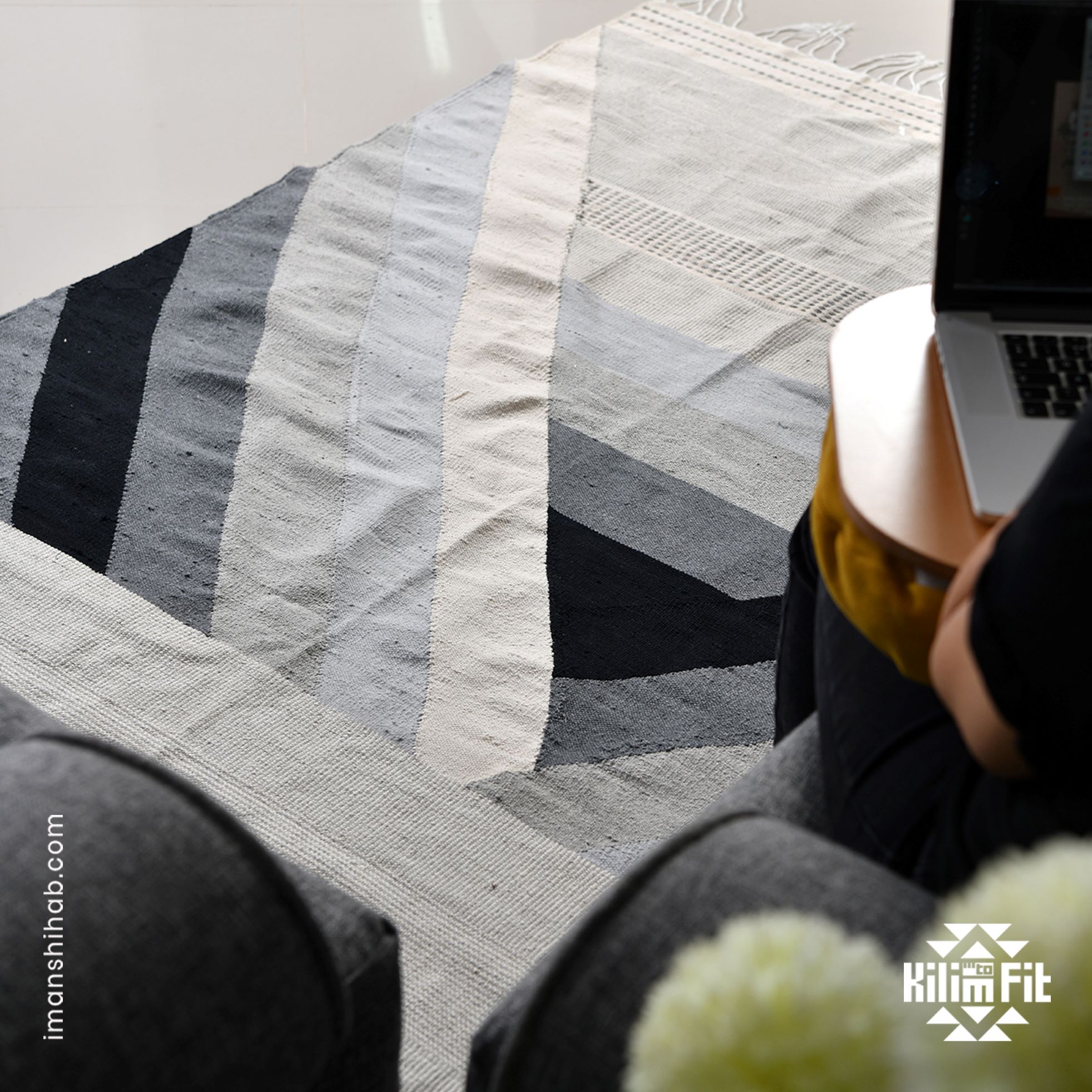 Power Cotton Kilim Carpet 2