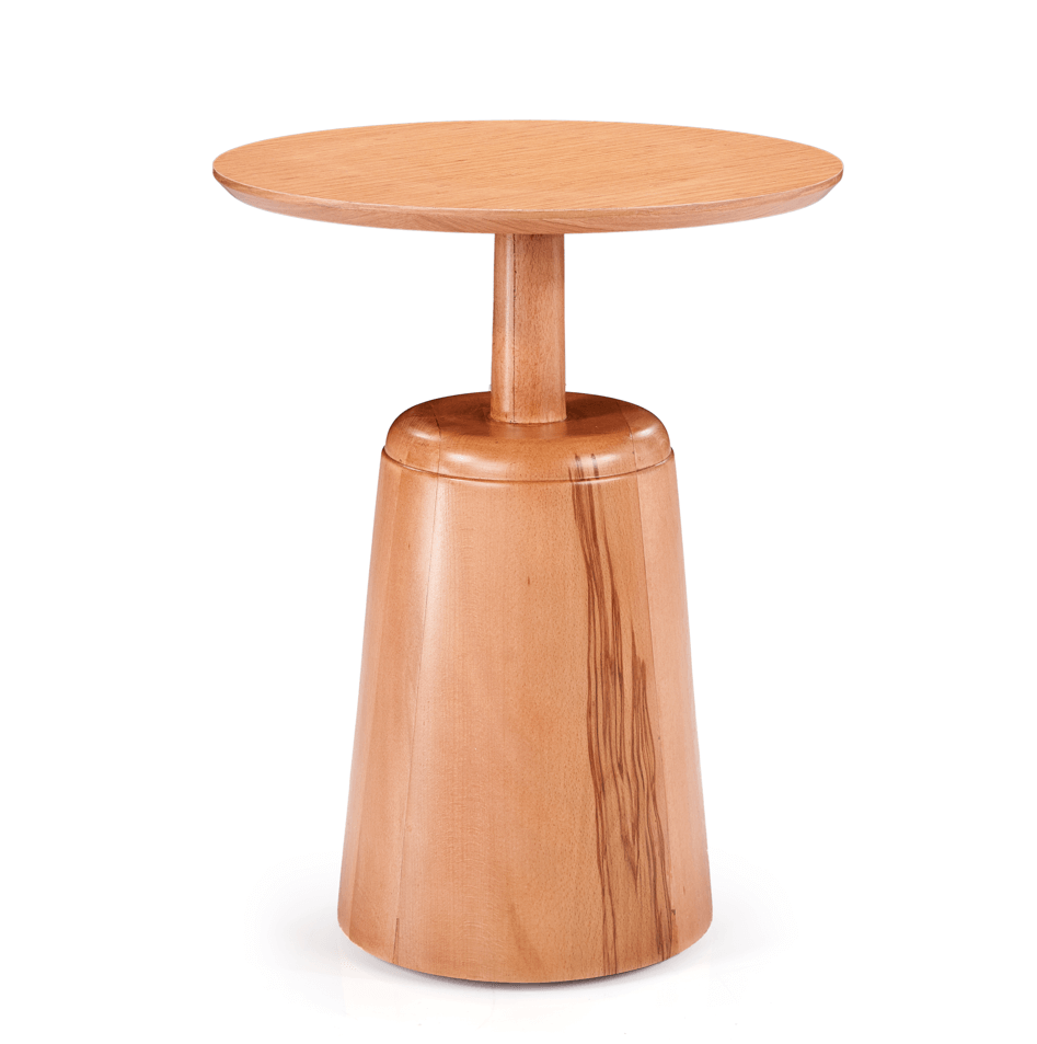 Miro Side Table - Beech Wood - Round Top 0
