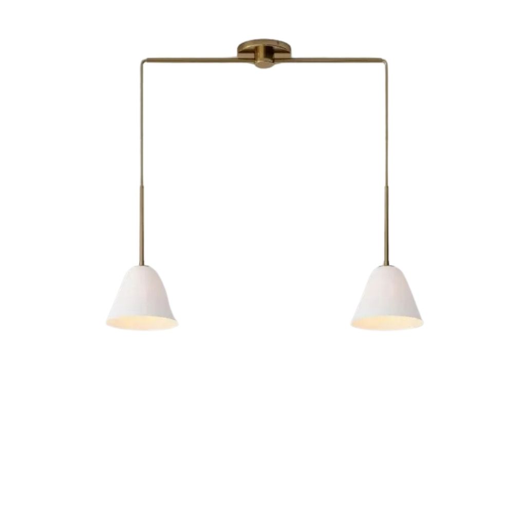 Gold and White Ceiling Lamp - YL770 0