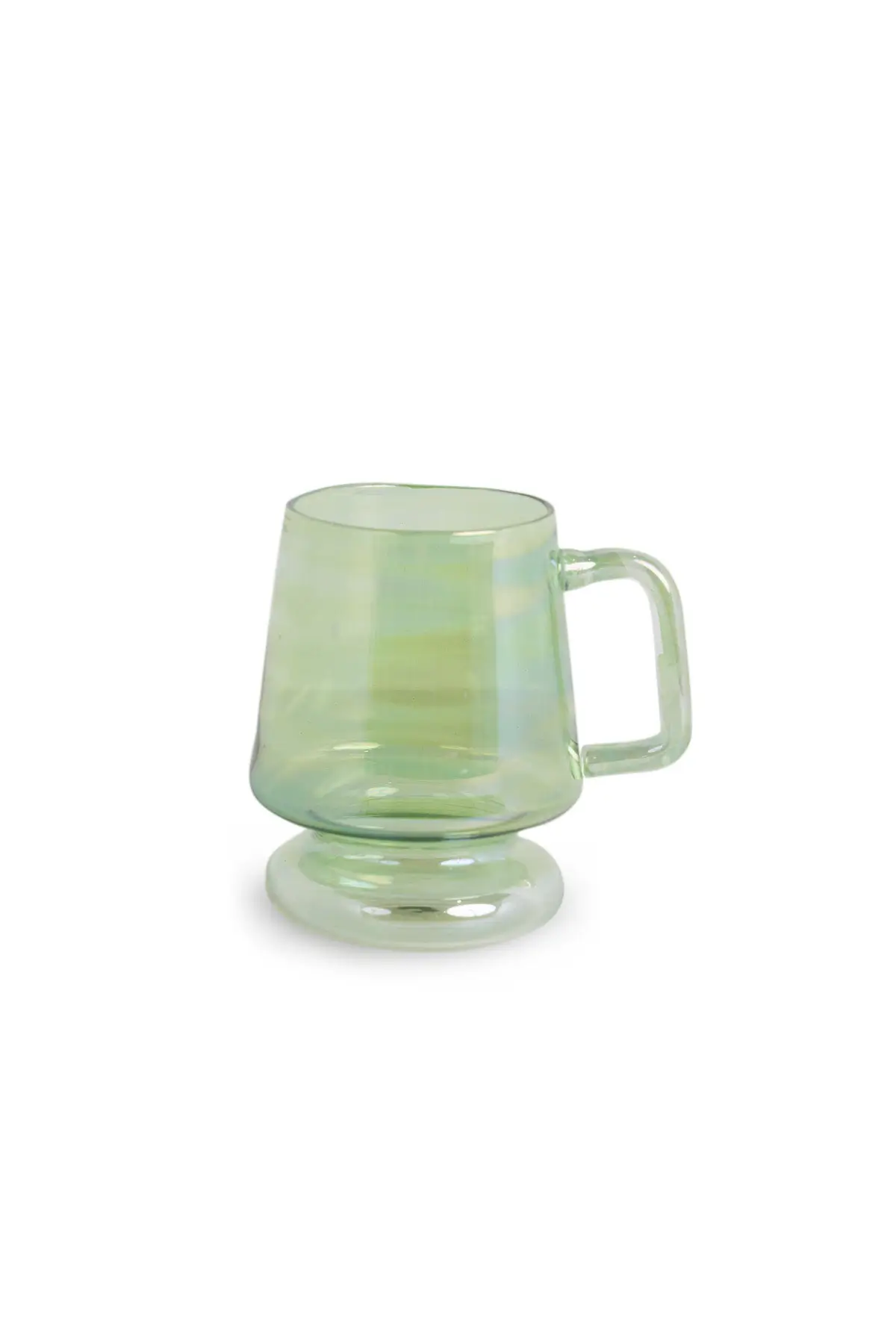 Relando- Hand Blown Glass Mug Green 1