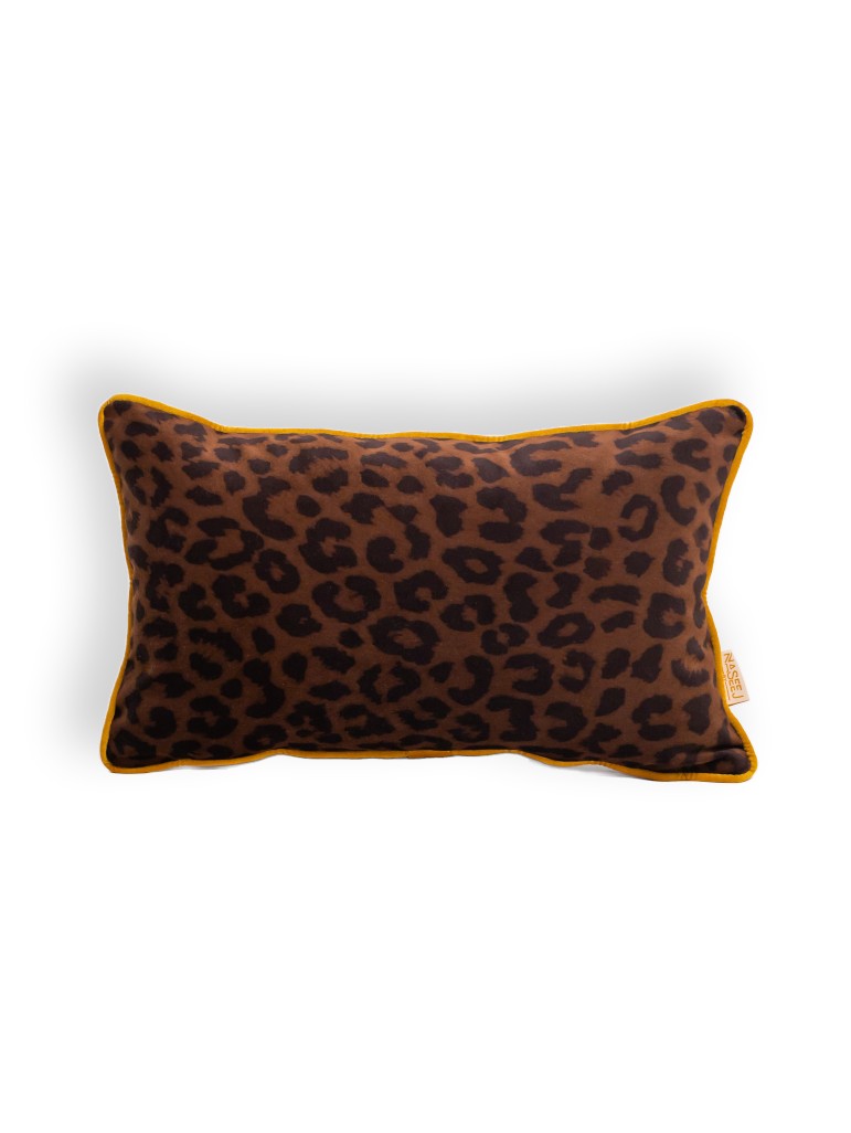 Chocco Leopard (P) Cushion (Brown x Amber) 0