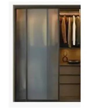 Blockboard Sliding Glass Doors Closet - 150 cm 0