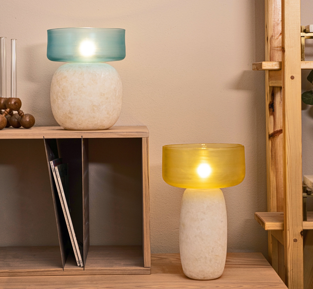 Blue Mushroom Lamp 2