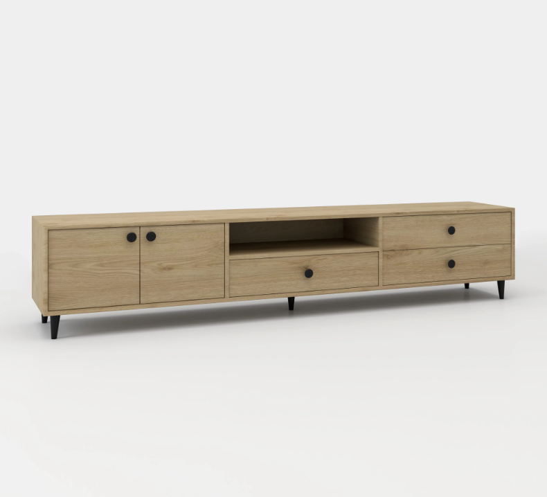 Bendita TV Unit In MDF - Storage Units & Metal Handles 0