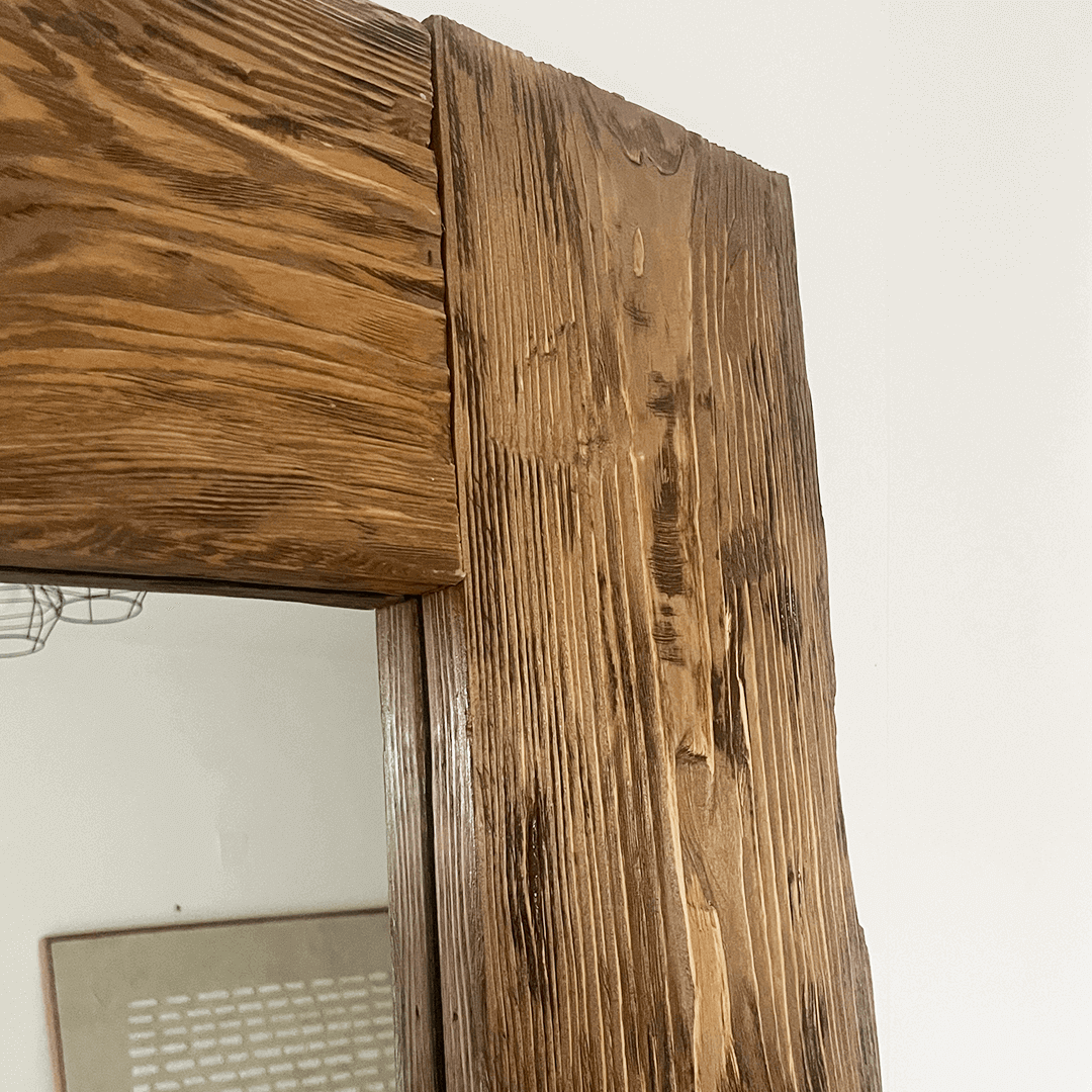 Thea Rustic Full-Length Wooden Mirror - Natural Charm 2