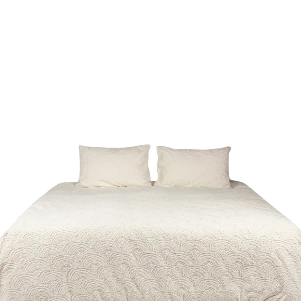 Engraved Chenille Duvet Cover Set 0