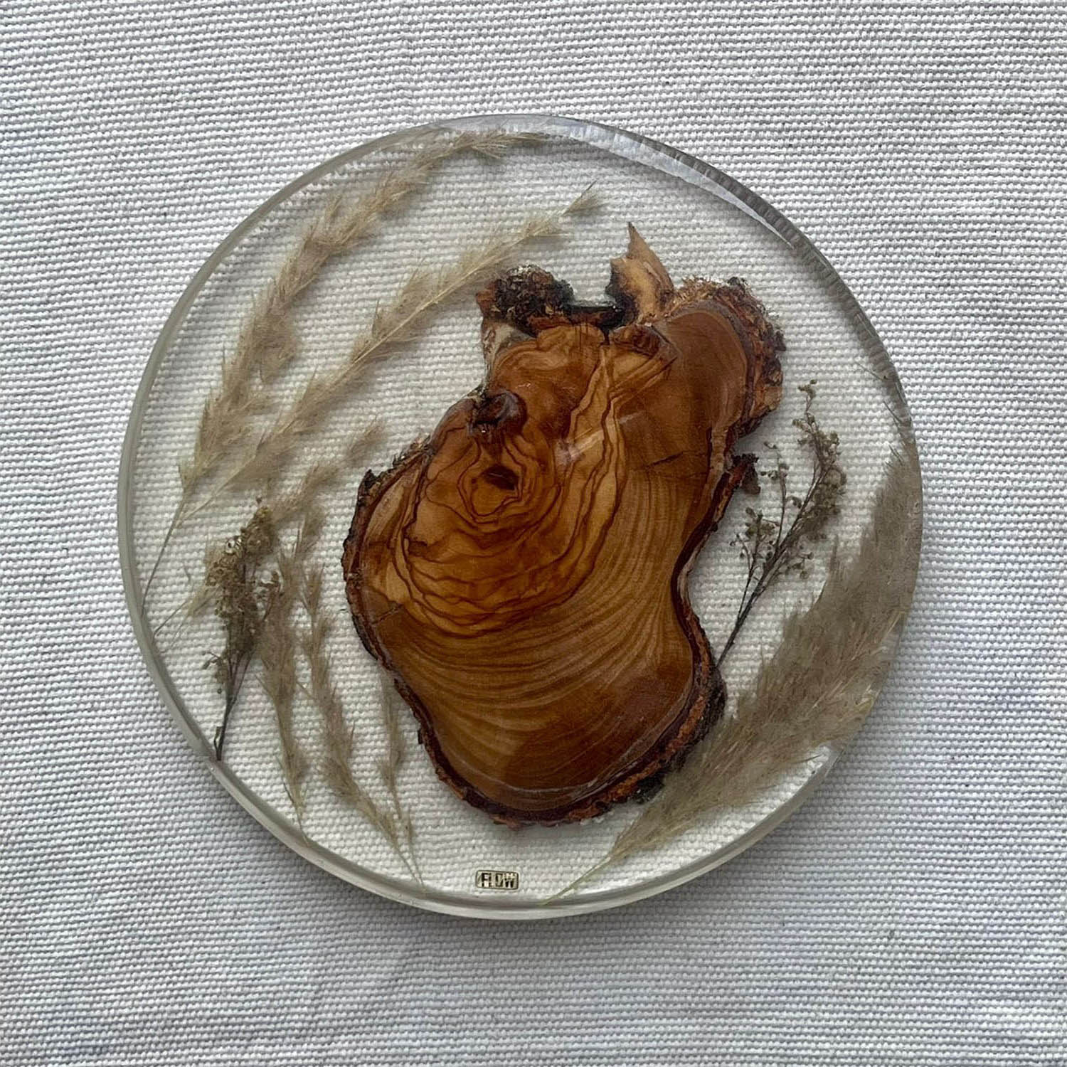 Clear Wheat/ Wood Soap Dish 1