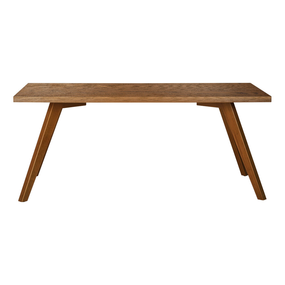 Shelley Oak Wood Dining Table With Angled Legs 0