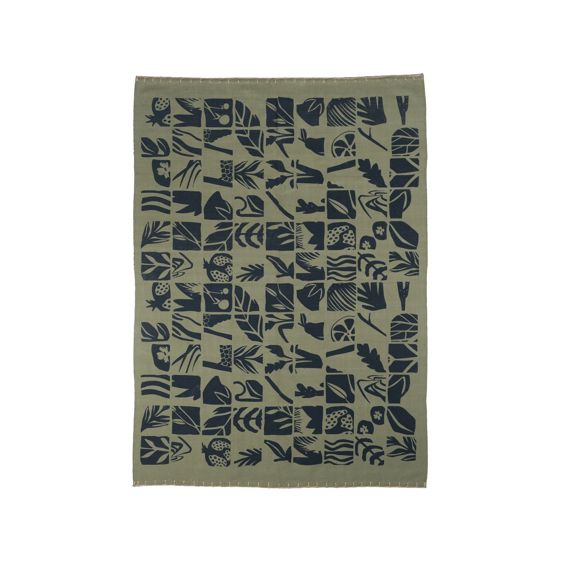 Khudra Handwoven Cotton Rug 0