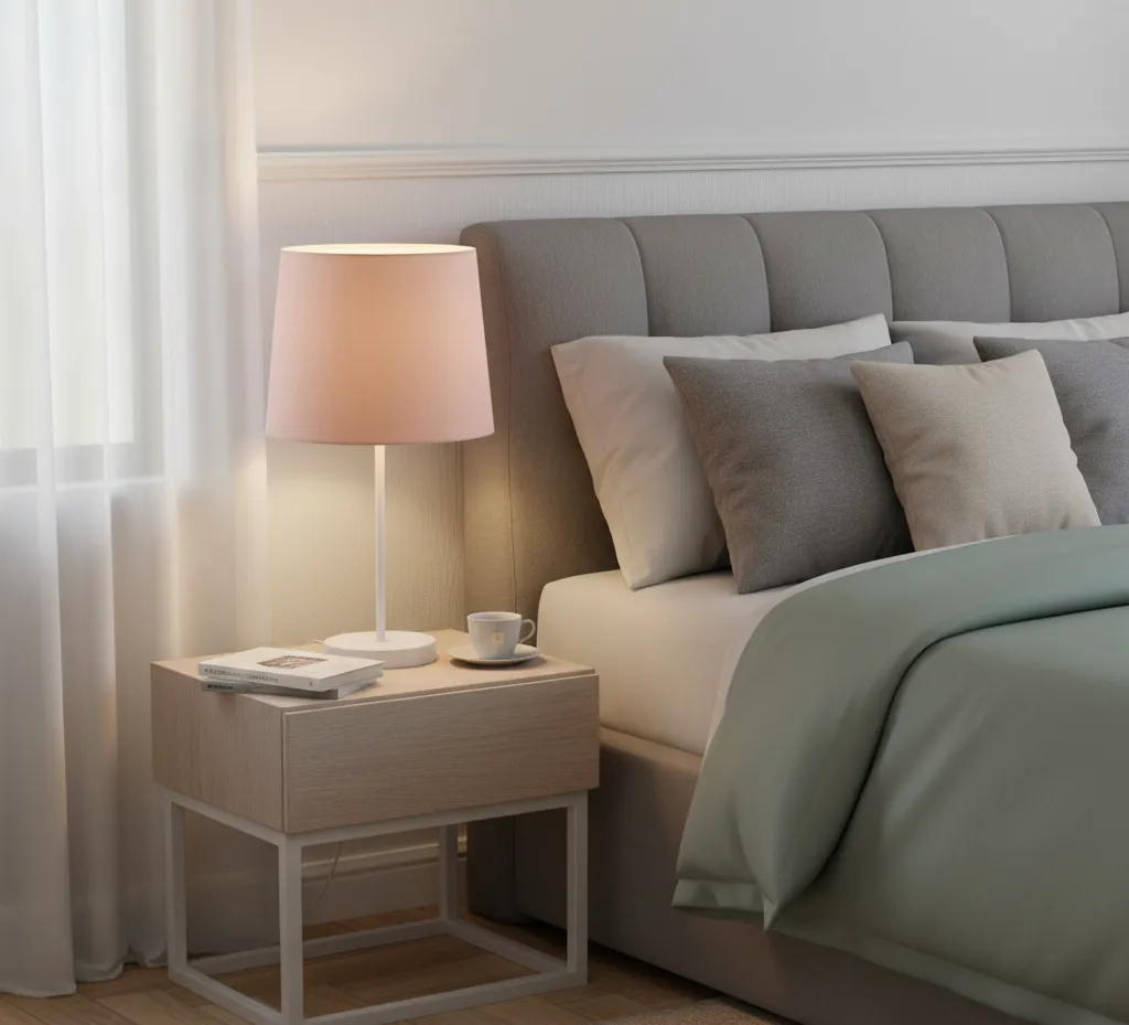 Kye Table Lamp - White and Pink - HOI.LGH-9 1