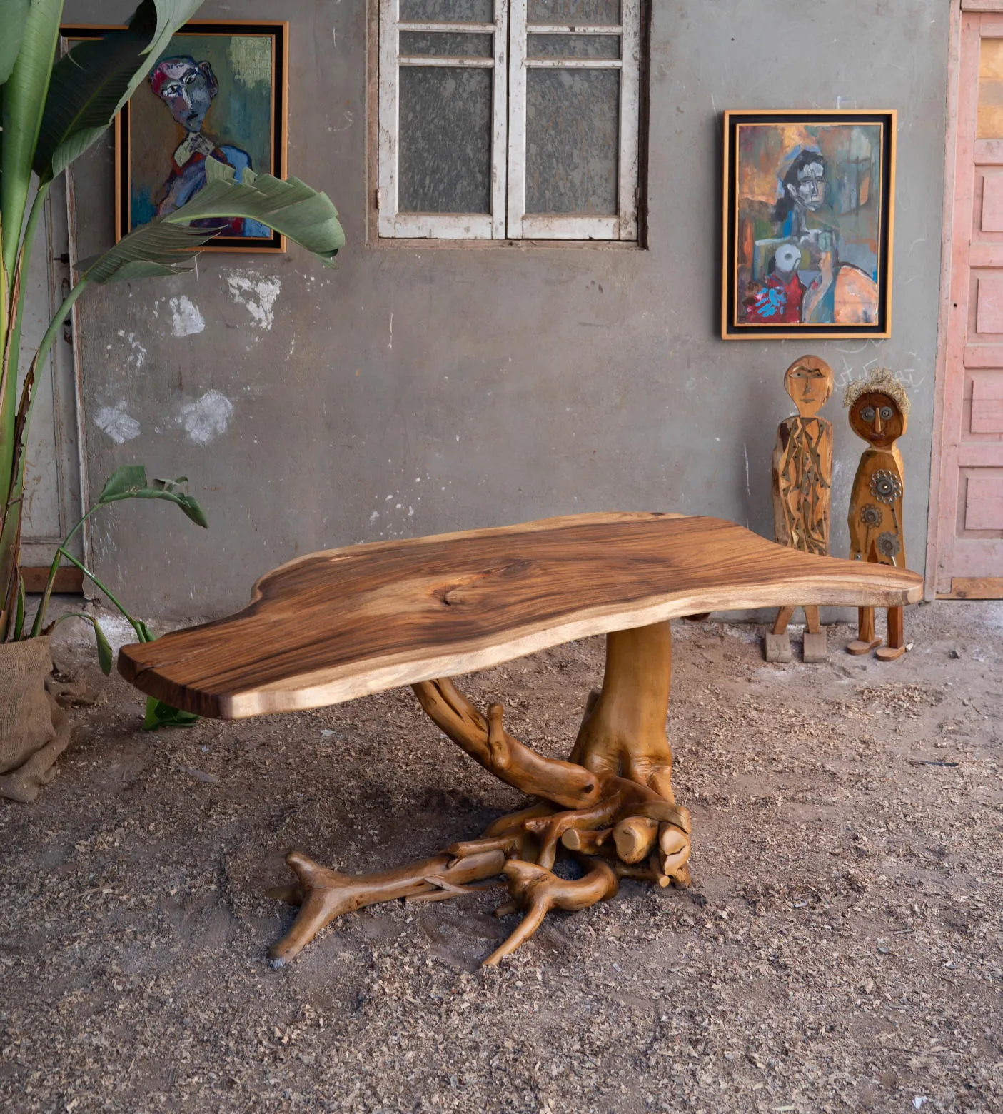 The Root Desk | Live Edge Solid Wood Desk 1