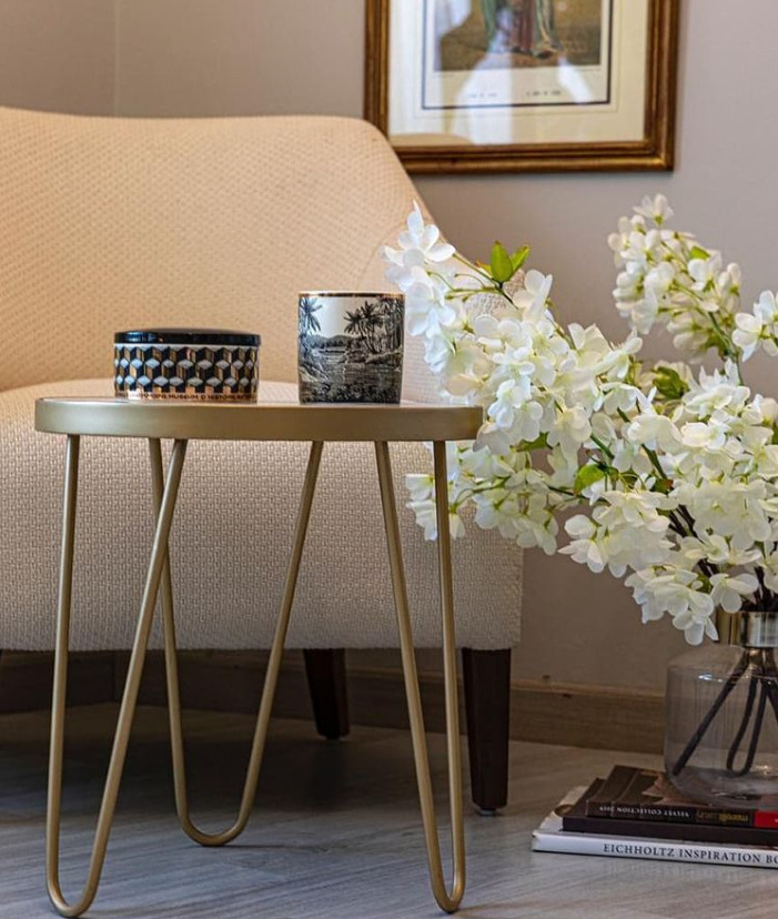 Acrab Side Table AG3003 - Marble Top - Metal Legs 1