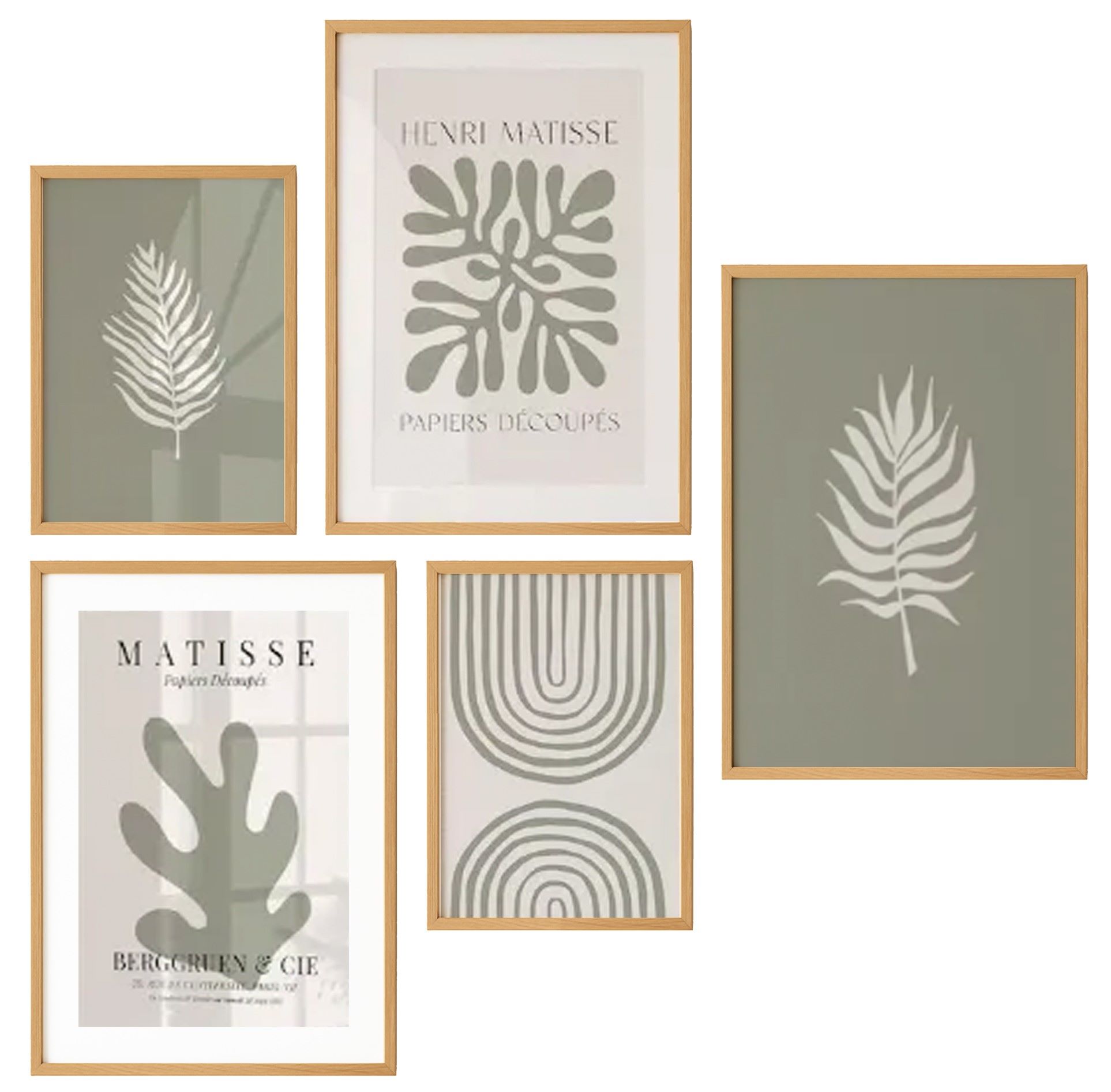 Henri Matisse Sage Gallery Wall Set of 5 0