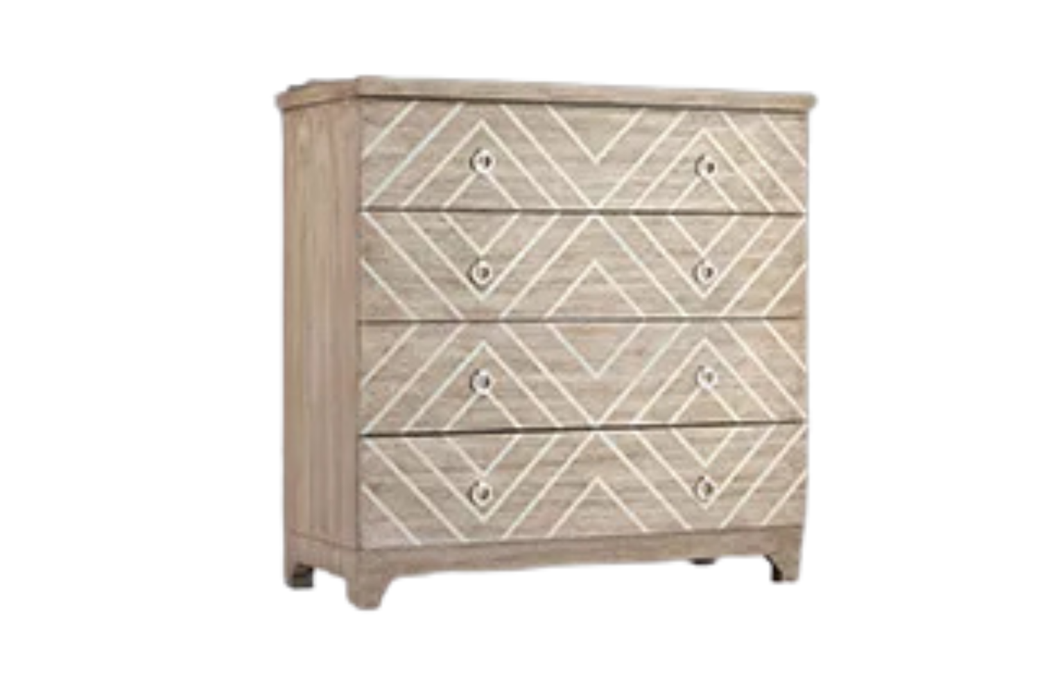 Geometric Chest of Drawers - 4 Spacious Drawers image