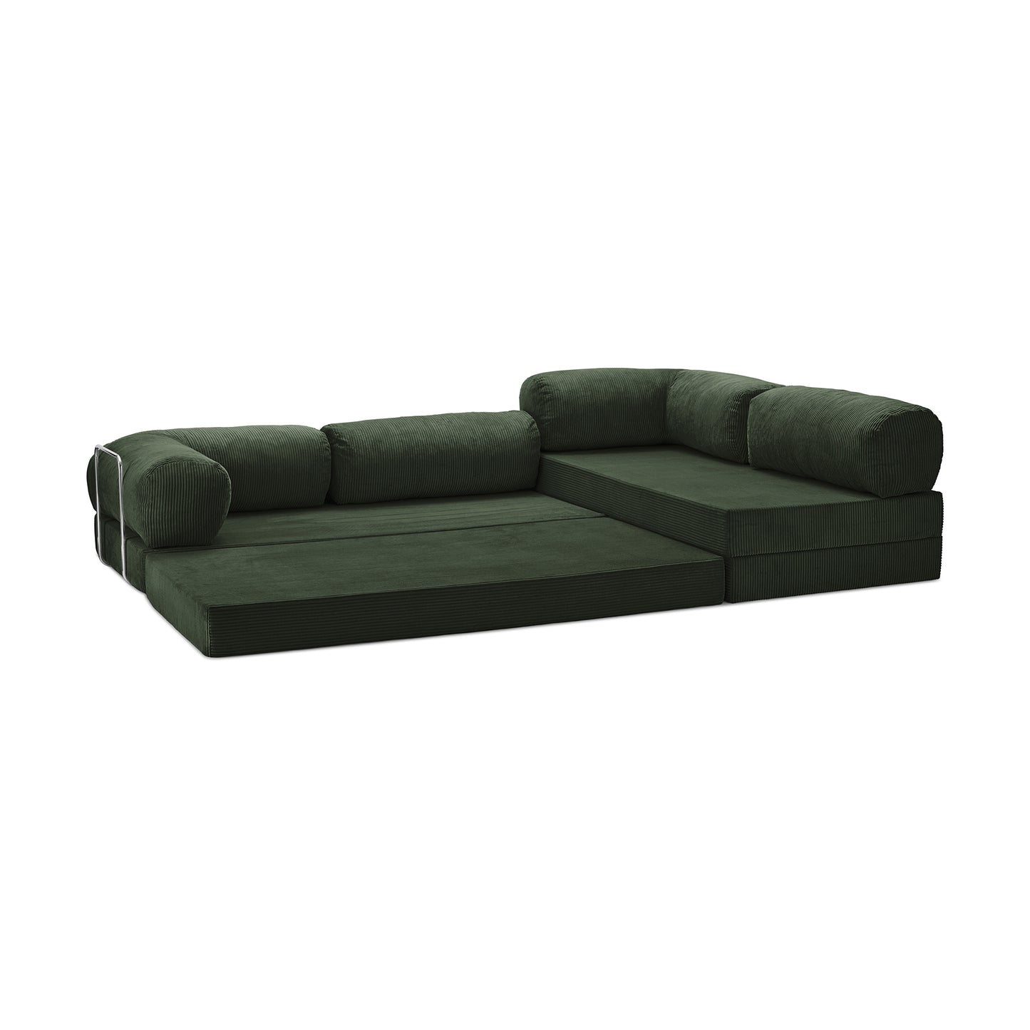 Teddy Sofa Closed End L-Shape - Emerald 4