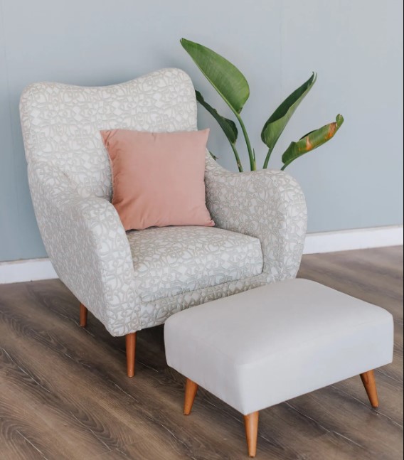 Barbra Armchair and Legrest 2