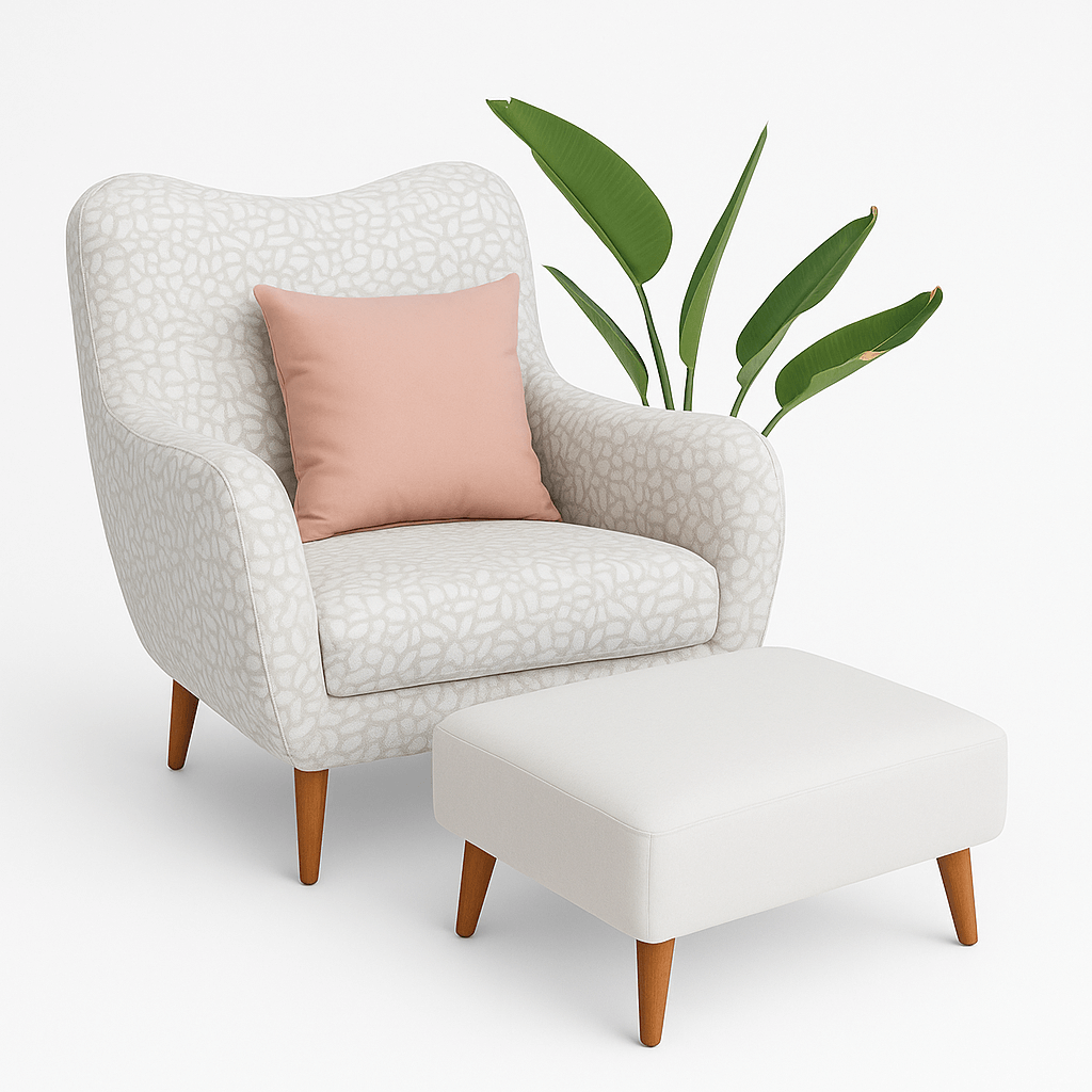 Barbra Armchair and Legrest 0