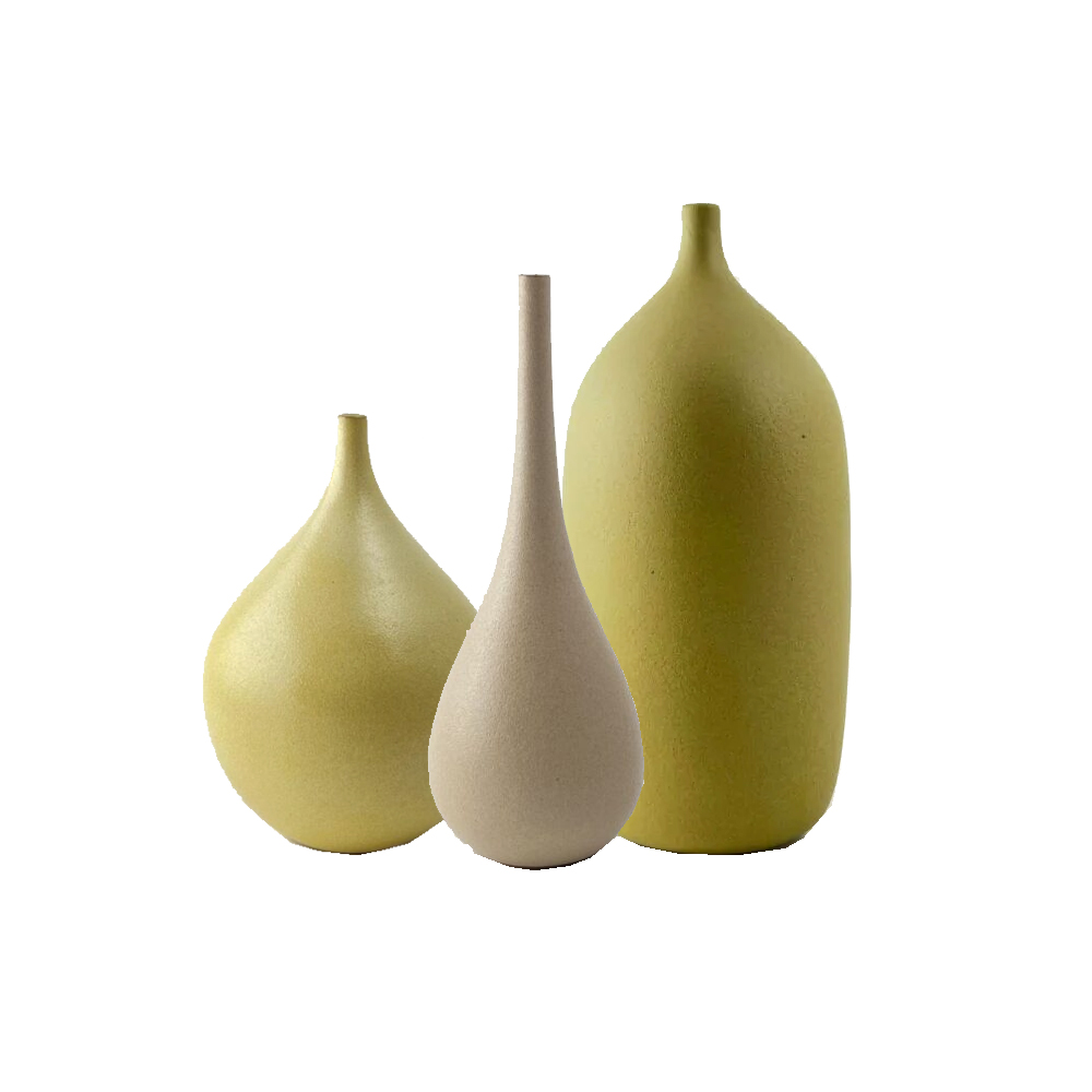 Pear, Lime and Beige Pencil Pots (2,4,6) 0