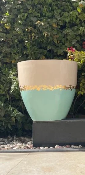 Gold Fiber Glass Blue Collection 0