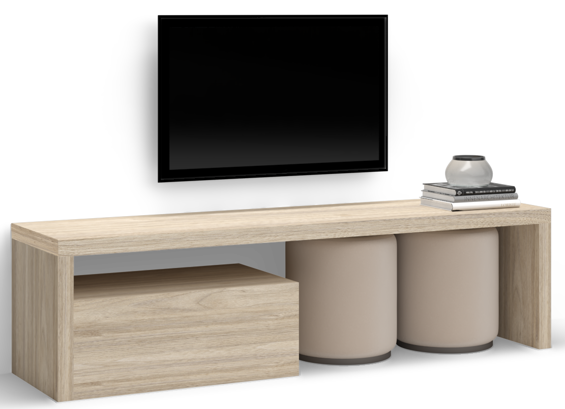 Maze Functional TV Unit With Built-In Seating 2