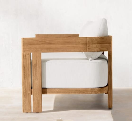 Oxford Swedish Wood Outdoor Chair With Waterproof Fabric 2