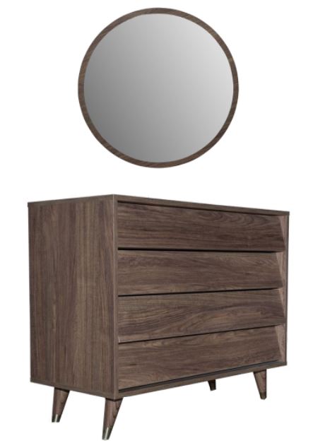 PL-LUNA-BD Dresser With Mirror & 4 Drawers 0