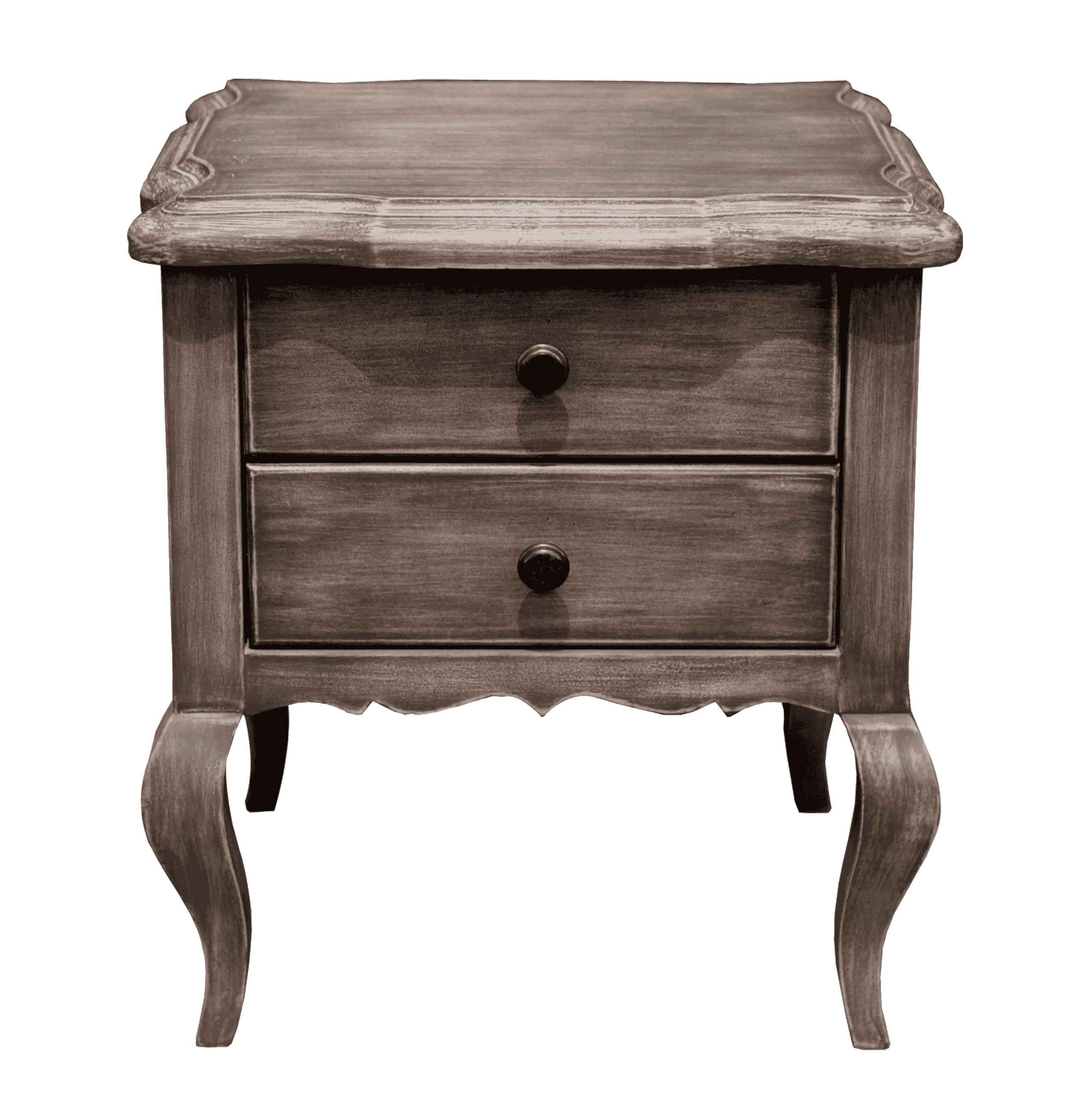 Double Drawer Nightstand - Dokan 0