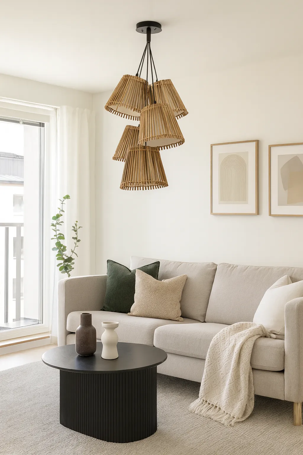 Bells Bamboo Ceiling Lighting 2