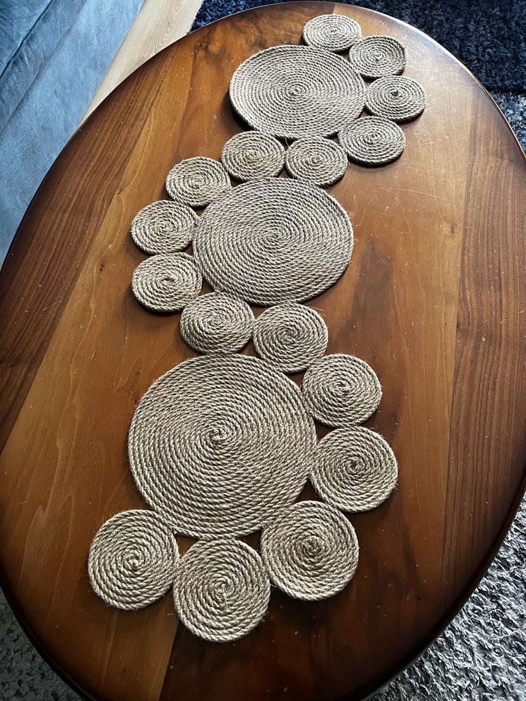 Handmade Woven Jute Table Runner 110cm 0