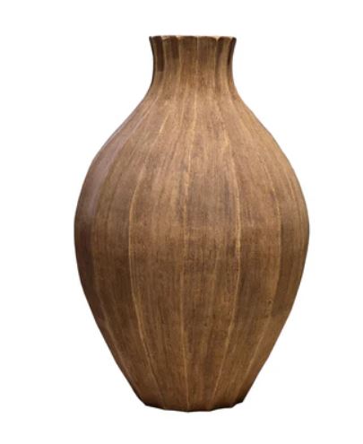 Antiqued Vase - Brown 0