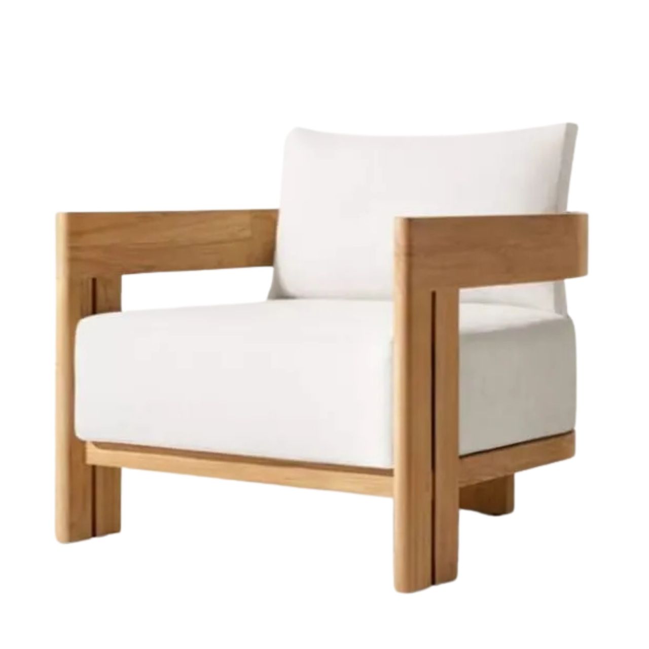 Oxford Swedish Wood Outdoor Chair With Waterproof Fabric 0