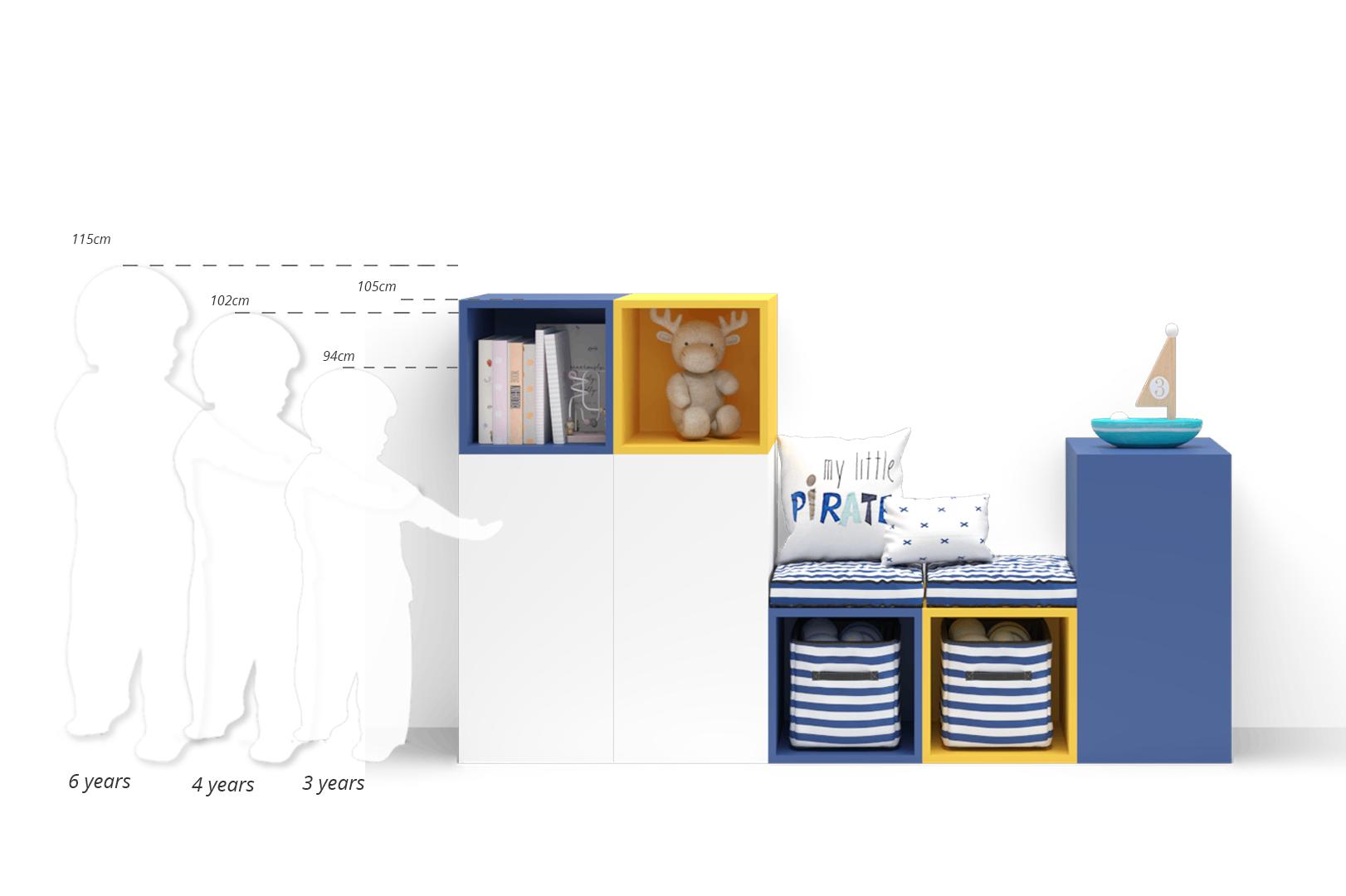 Cubby Storage System with Seating 7