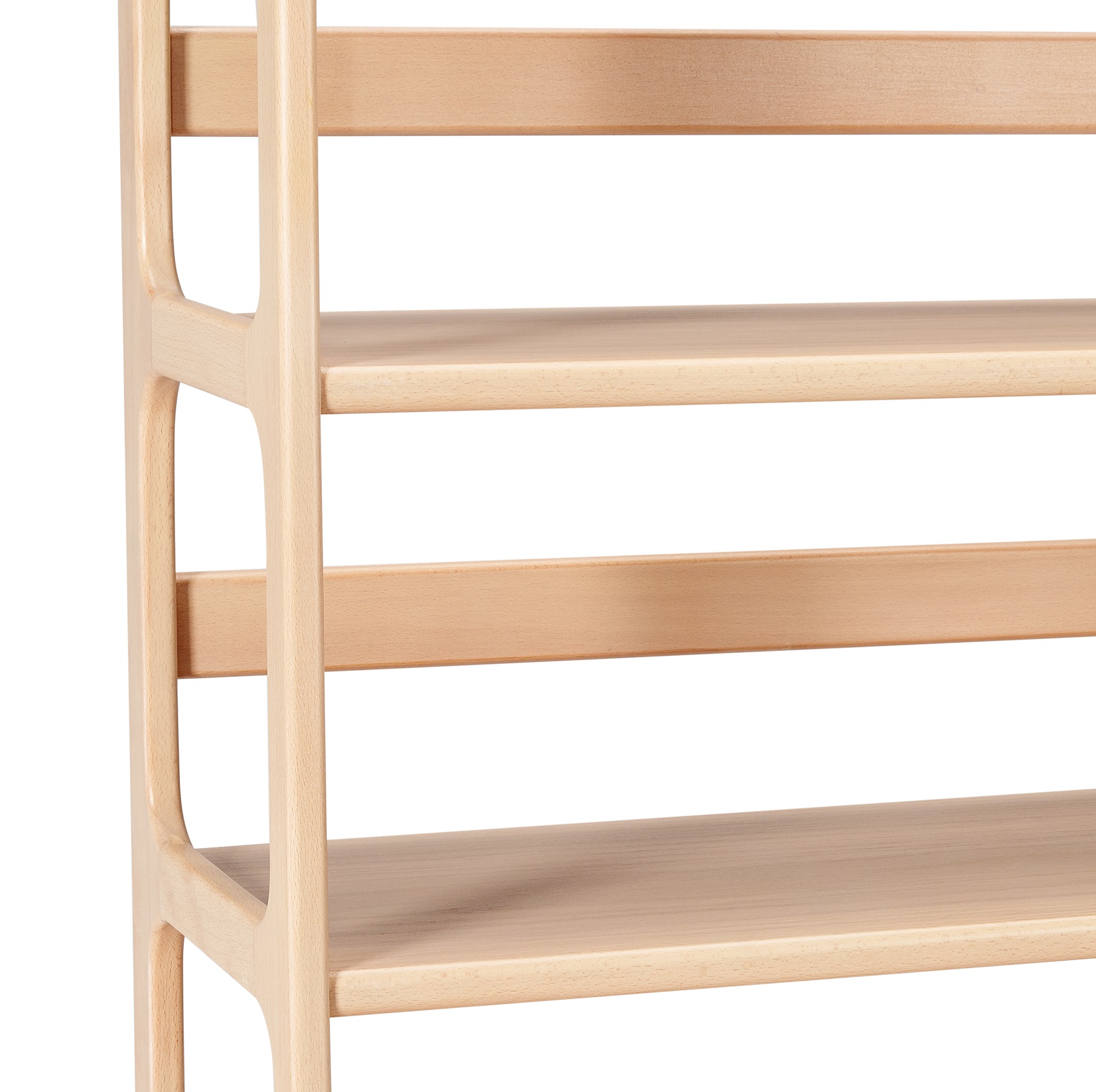 Wooden Open Shelving Unit - 5 Shelves - All Wooden 2