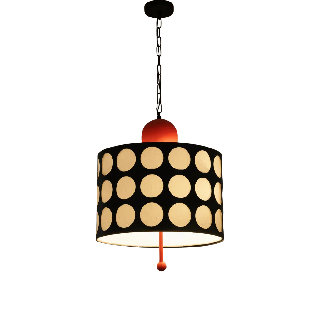 Atomic Halo Black & Red Pendant 0