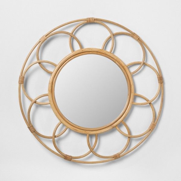Bamboo Round Mirror 0
